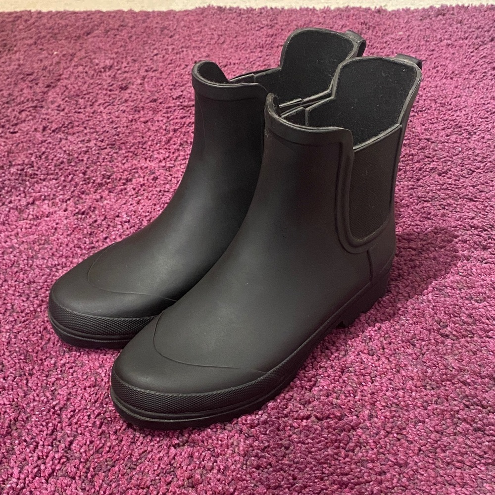J. Crew Black Women's Rain Boots Size 7